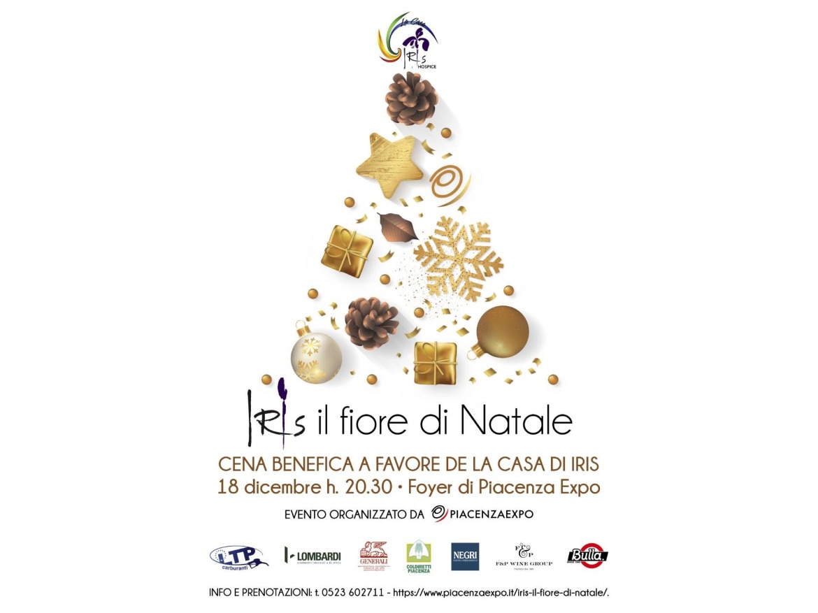 Cena natalizia benefica: Iris il fiore di Natale