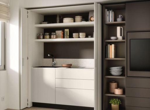 Sistema Monolocale con cucina Cinquanta3 | Cinquanta3